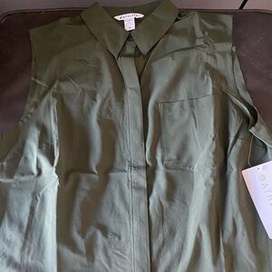 Athleta Everlasting tank, olive green, NWT, size M